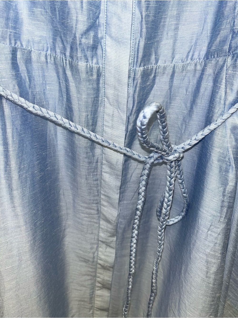 HYACINTH HOUSE powder blue Cindy Midi Dress | size large - Picture 7 of 11